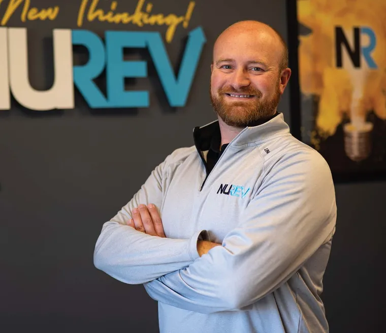 David Vanden Hull, NUREV president, in the NUREV Group office in Sioux Falls