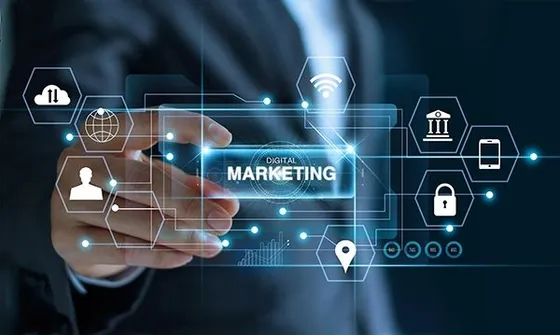 Digital marketing dashboard concept